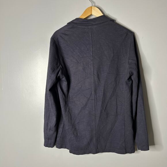 Velvet by Graham & Spencer Oversized Navy Blue Blazer Women’s Small Soft Neutral - Picture 8 of 8